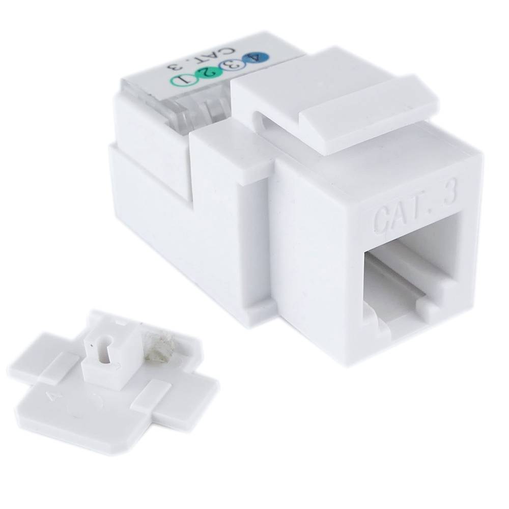 Modulo H RJ11 6/4 Cat. 3 180º blanco Tooless