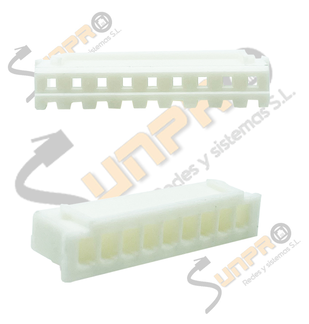 Cuerpo caja terminal de engaste hembra 9 pines paso 2.5mm