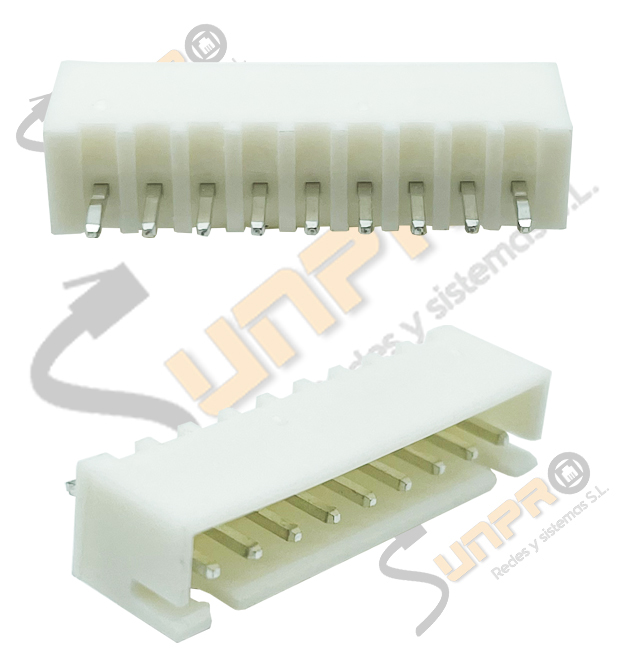 Conector macho recto polarizado paso 2.5 Cir. Imp.
