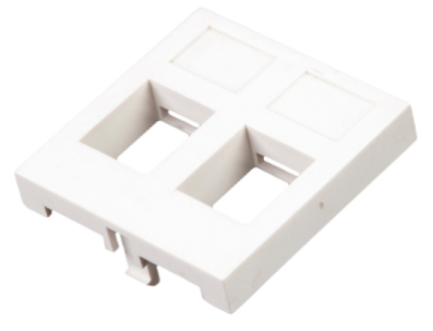 Placa con ventana doble 45x45mm.