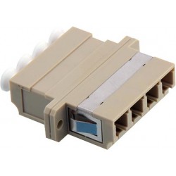 Adaptador LC-PC cuadruple multimodo beige