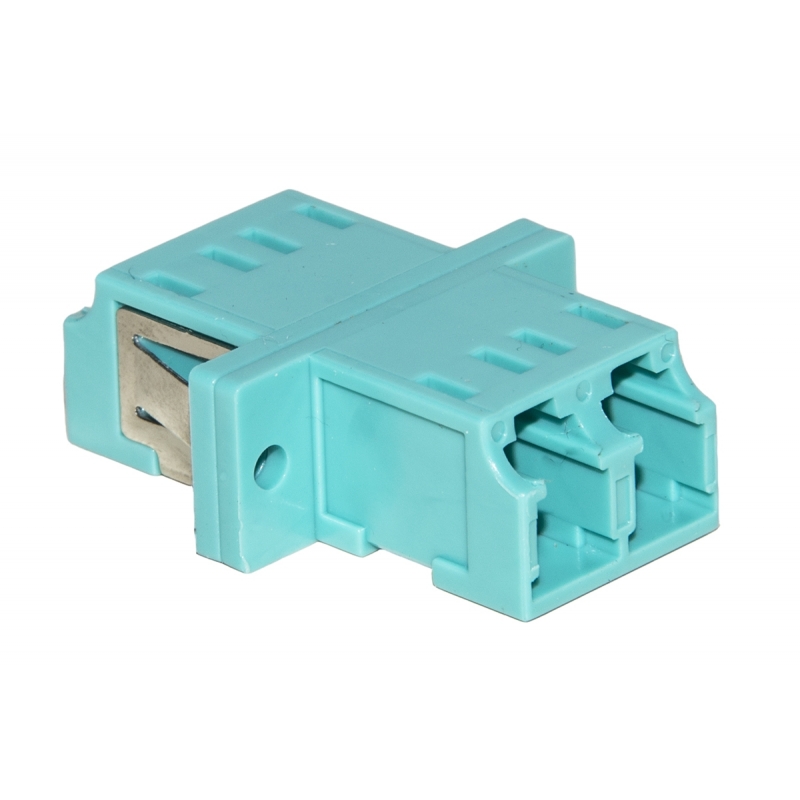 Adaptador LC-PC dúplex multimodo OM3 aqua