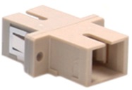 Adaptador SC-PC Simplex multimodo beige