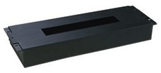 Caja diferenciales y servicios DIN negra cerrada