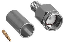 Conector Coaxial SMA M crimpar RG58/223