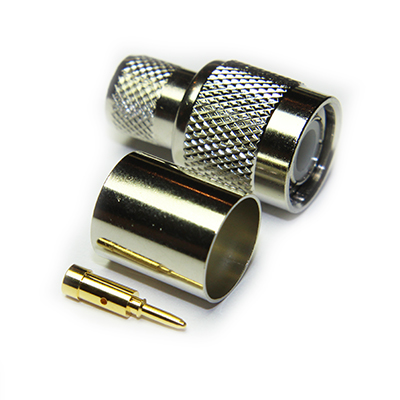 Conector Coaxial TNC M crimpar LMR400/RG8