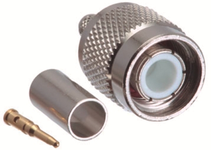 Conector Coaxial TNC M crimpar RG58/223