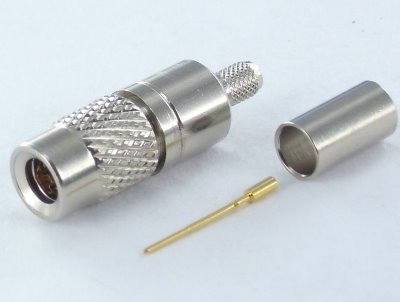 Conector Coaxial 1.0/2.3 M recto crimpar Flex 3