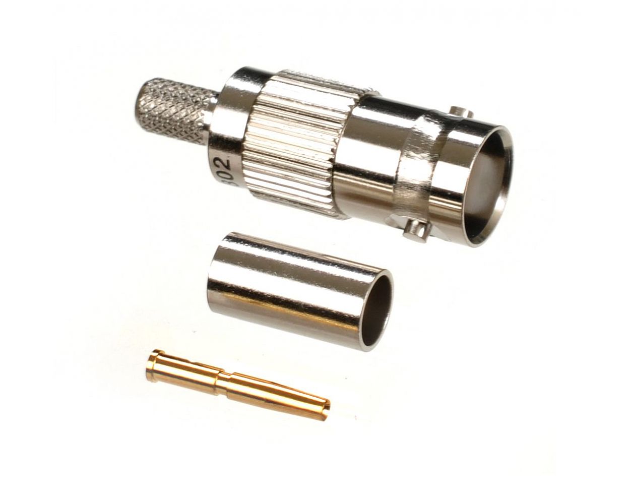 Conector Coaxial BNC 75 Ohm. H crimpar Flex 3 / RG174