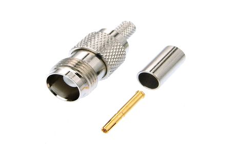 Conector Coaxial TNC H crimpar RG58/223