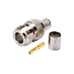 Conector Coaxial N H crimpar RG214 - RG213