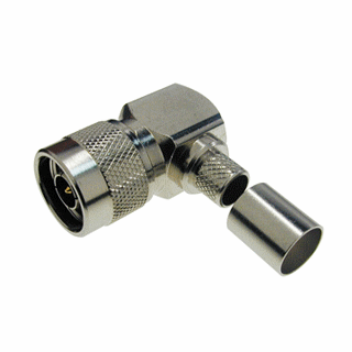 Conector Coaxial N M crimpar LMR240 90º