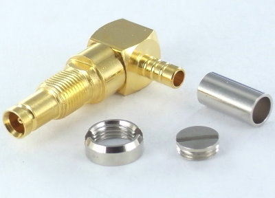 Conector Coaxial 1.0/2.3 H 90º Flex 3