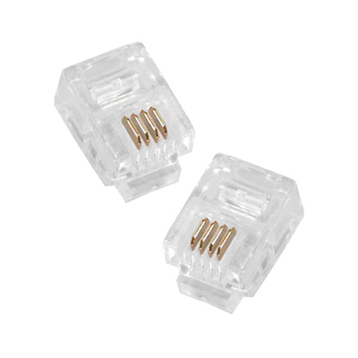 Conector telefonico RJ11 macho 6P4C