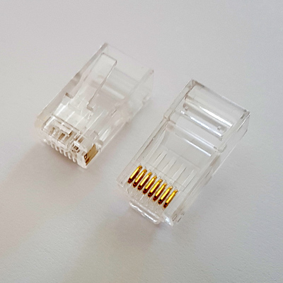 Conector RJ45 Cat. 6 UTP rigido/flexible 50"
