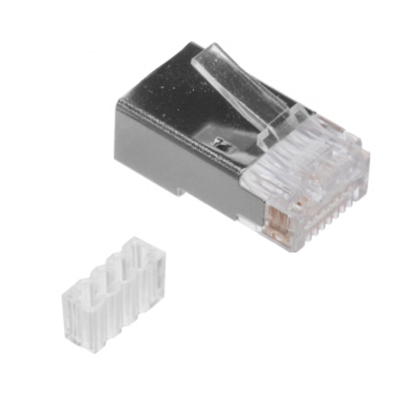 Conector RJ49 Cat. 6/6A apantallado rígido/flexible con guía