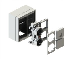 Caja de mecanismos 2 elementos blanca