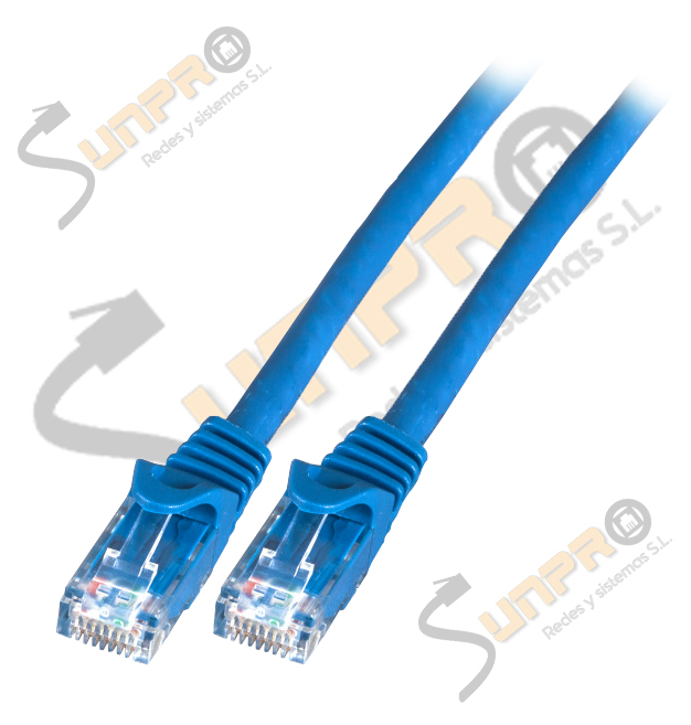 Latiguillo Cat.6 UTP LSZH 0,25m azul IDEAL