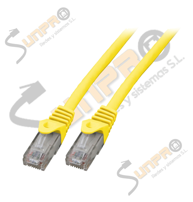 Latiguillo Cat.6 UTP LSZH 0,25m amarillo IDEAL