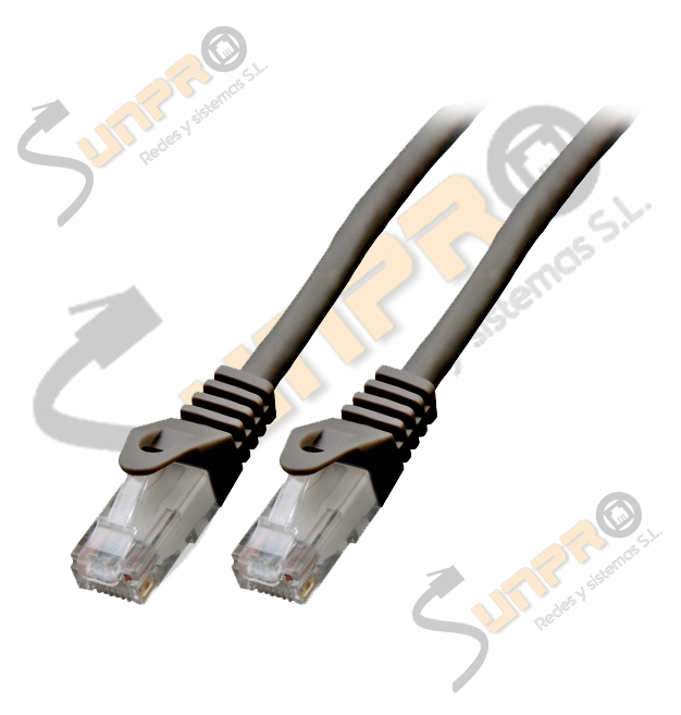 Latiguillo Cat.6 UTP LSZH 0,25m negro IDEAL