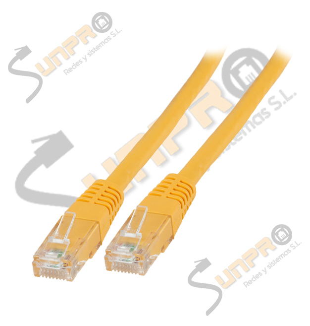 Latiguillo Cat. 6 UTP PVC 1m. amarillo
