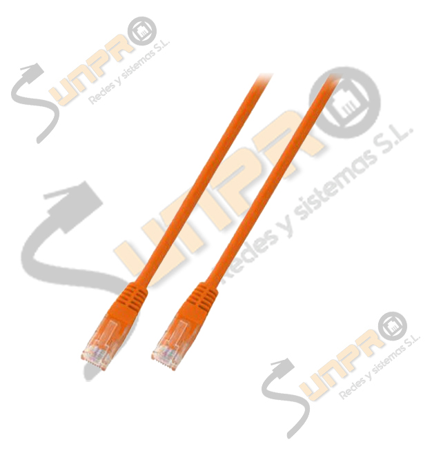 Latiguillo Cat. 6 UTP PVC 3m. naranja
