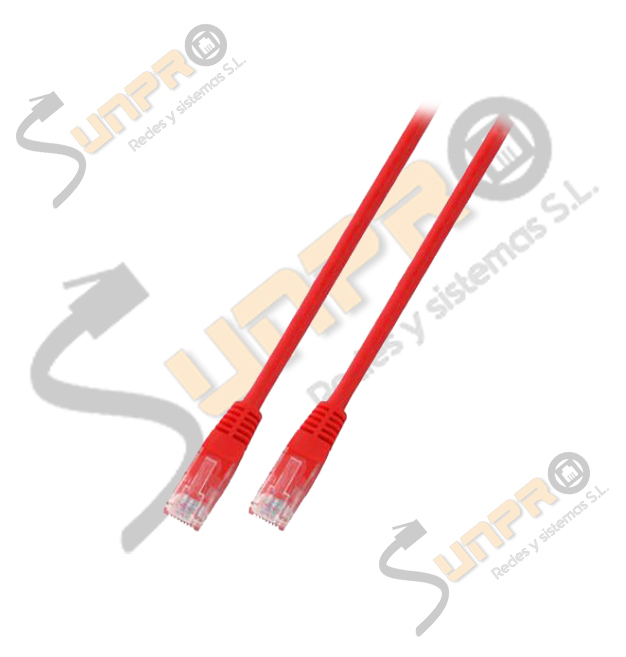 Latiguillo Cat. 6 UTP PVC 1m. rojo