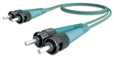 Latiguillo IDEAL ST/ST DUPLEX UPC OM3 MM aqua 1.9mm 1m.