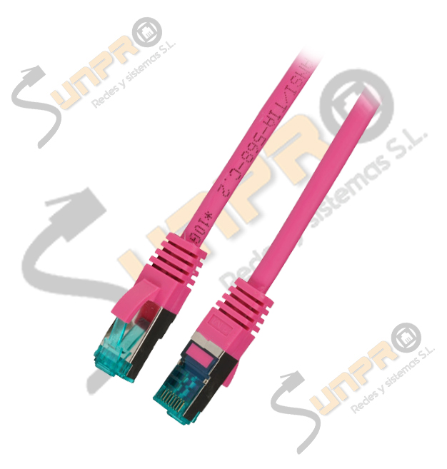 Latiguillo SFTP Cat. 6A LSZH  15m magenta