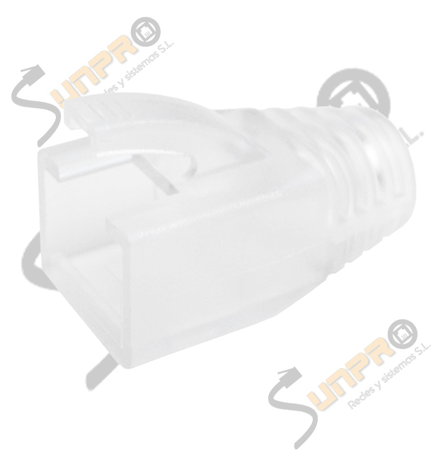 Protector conector RJ45 macho con nido transparente. 8,5mm