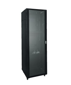 Rack 19" 32U 600x600mm. delantera cristal trasera ciega