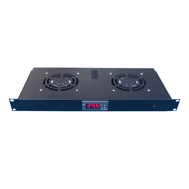 Unidad de ventilación 19" 2 ventiladores + termostato