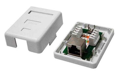 Roseta sencilla Cat. 6 FTP RJ45