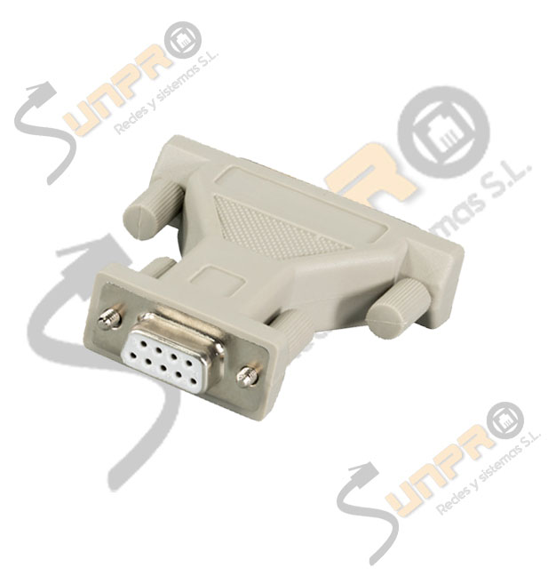 Adaptador sub D 9 H/25 M pastilla