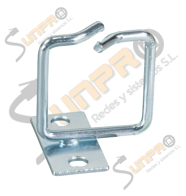Anilla guiacables acero galvanizado 40x40
