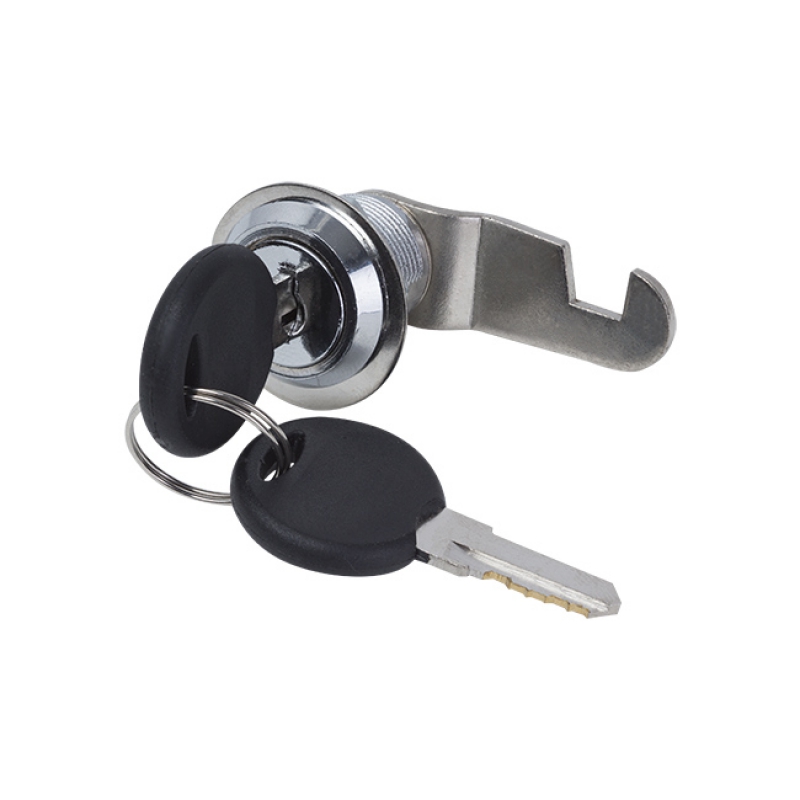 Cerradura redonda con llave para armarios, taquillas, buzones etc.