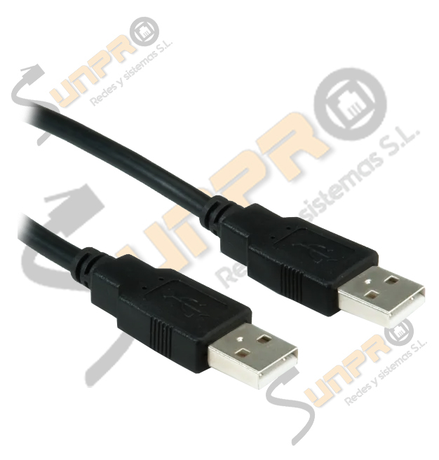 Cable USB 2.0 standard tipo A M/M negro 5m.