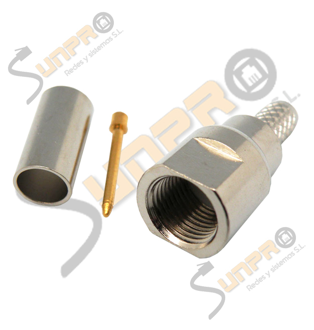 Conector Coaxial FME M crimpar RG58/223