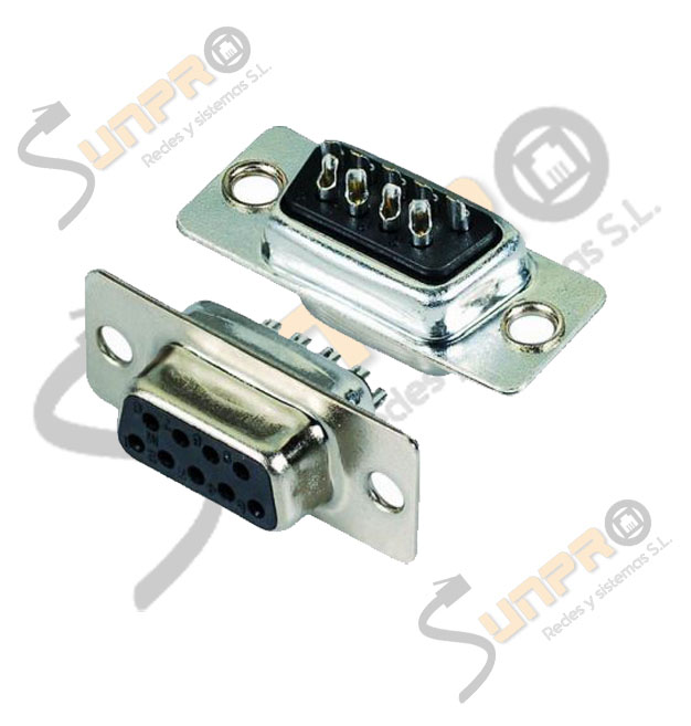 Conector sub D 9 H soldar