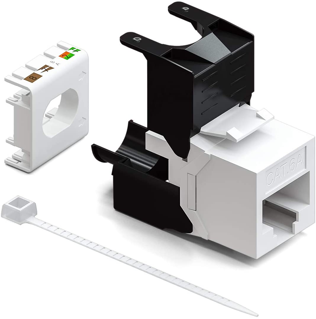 Modulo H RJ45 Cat. 6A UTP 180º 500 Mhz 10 Gbit toolees blanco