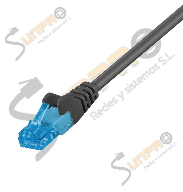 Latiguillo Cat. 6A UTP 1,5m negro