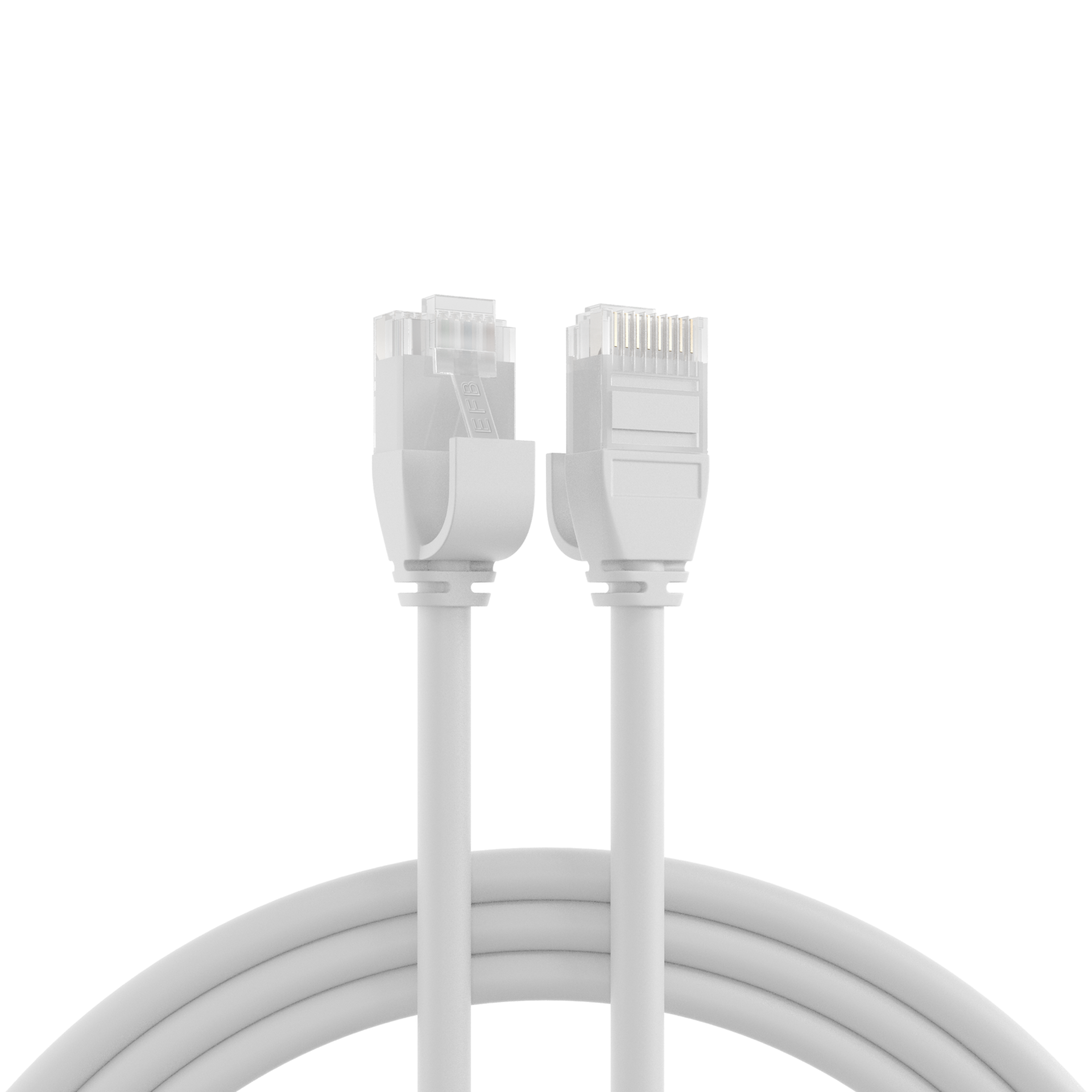 Slim patchcord 6A UTP LSZH Cu 1,5m blanco ECOLAN
