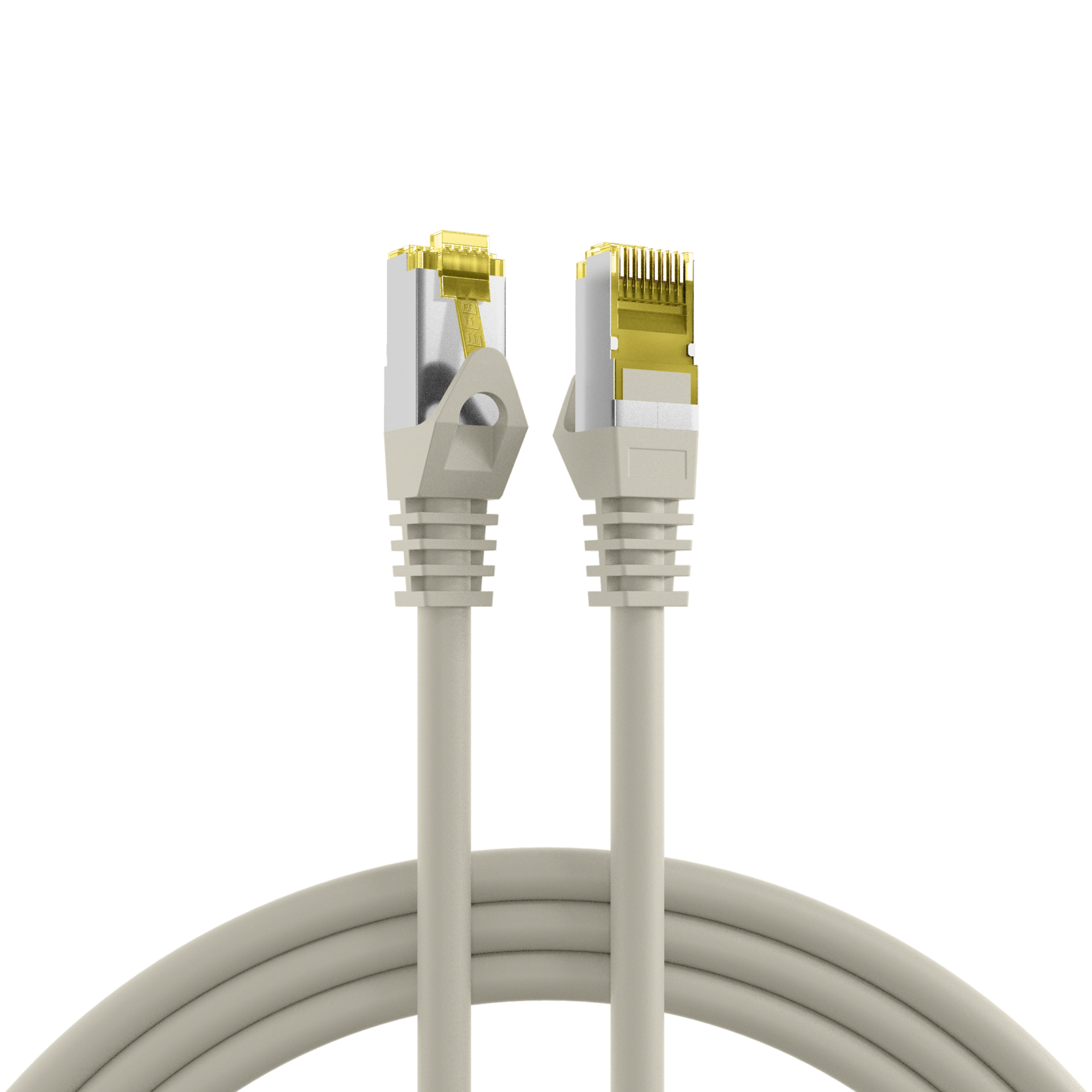 Latiguillo Cat.6A S/FTP con cable Cat.7 LSZH 1m. gris