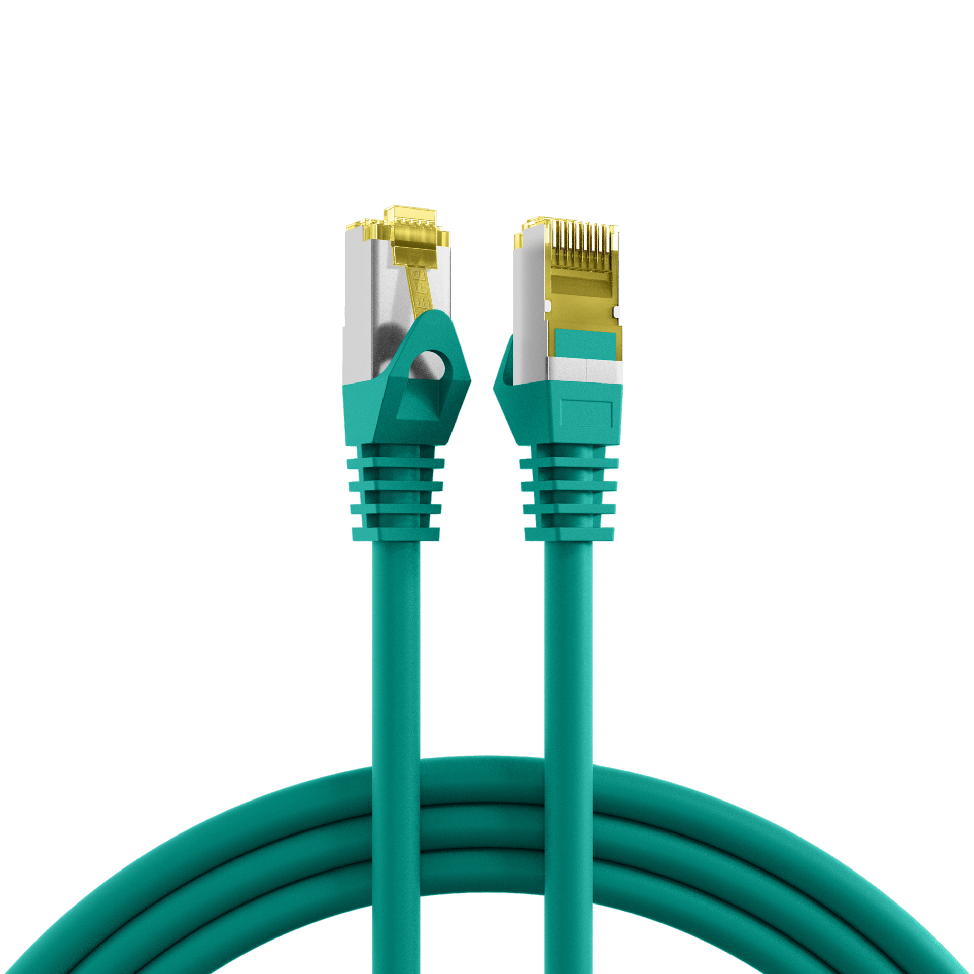 Latiguillo Cat.6A S/FTP con cable Cat.7 LSZH 1,5m. verde