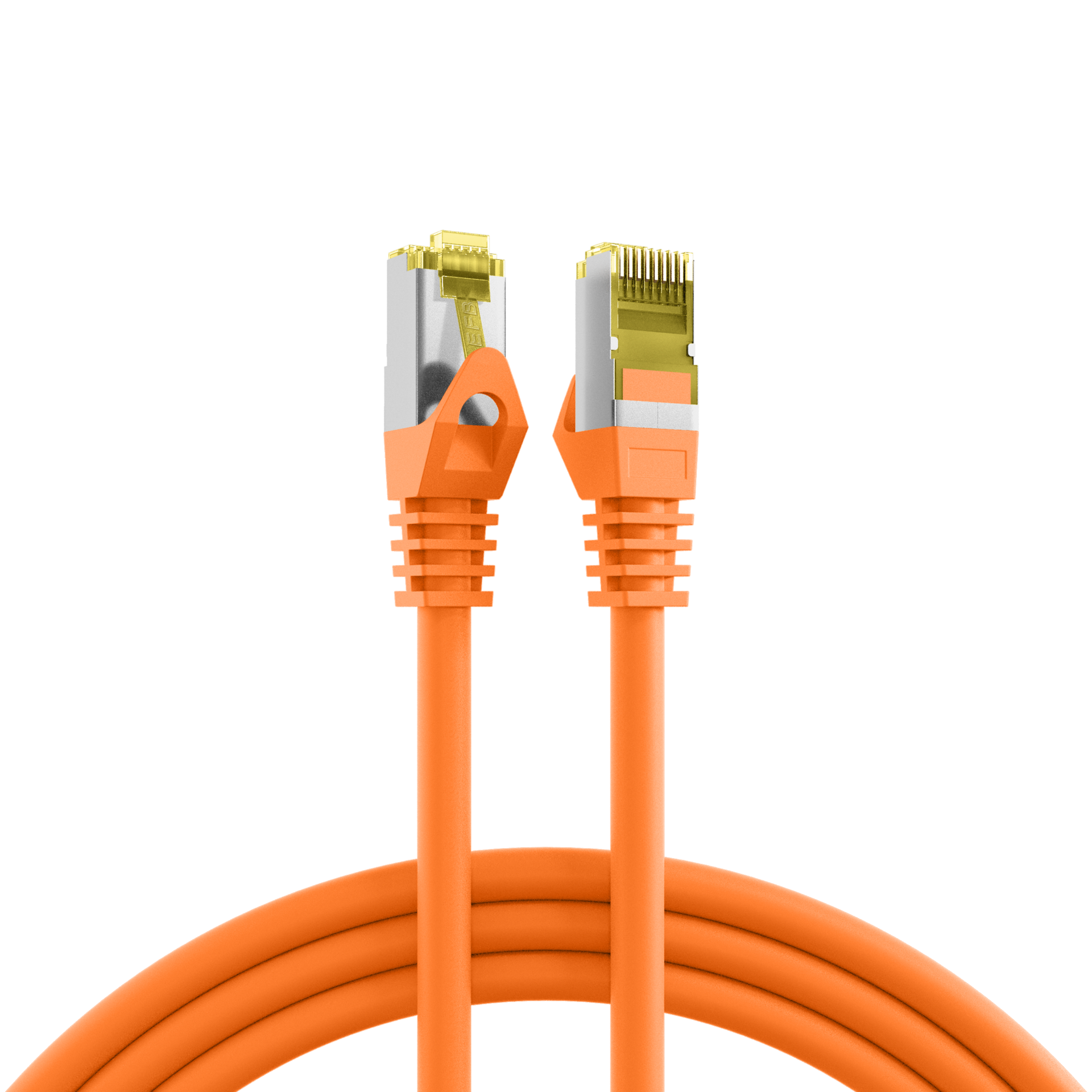 Latiguillo Cat.6A S/FTP con cable Cat.7 LSZH 2m. naranja