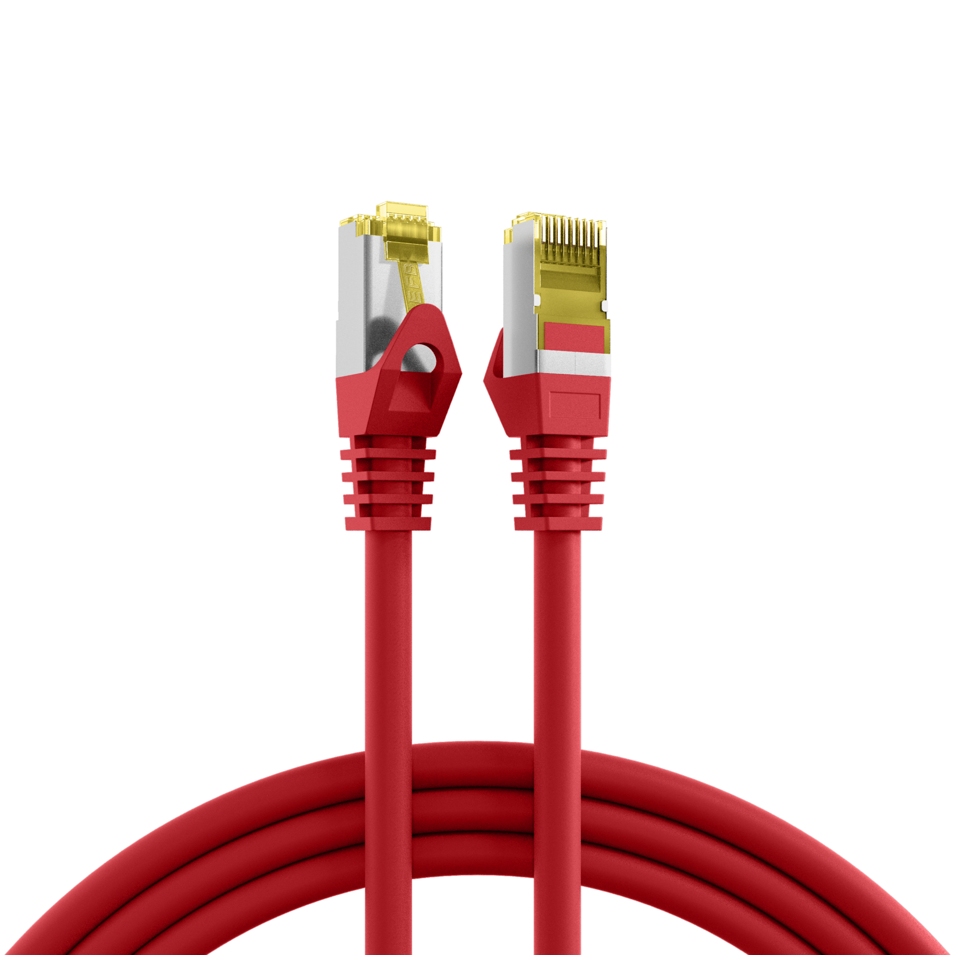 Latiguillo Cat.6A S/FTP con cable Cat.7 LSZH 3m. rojo