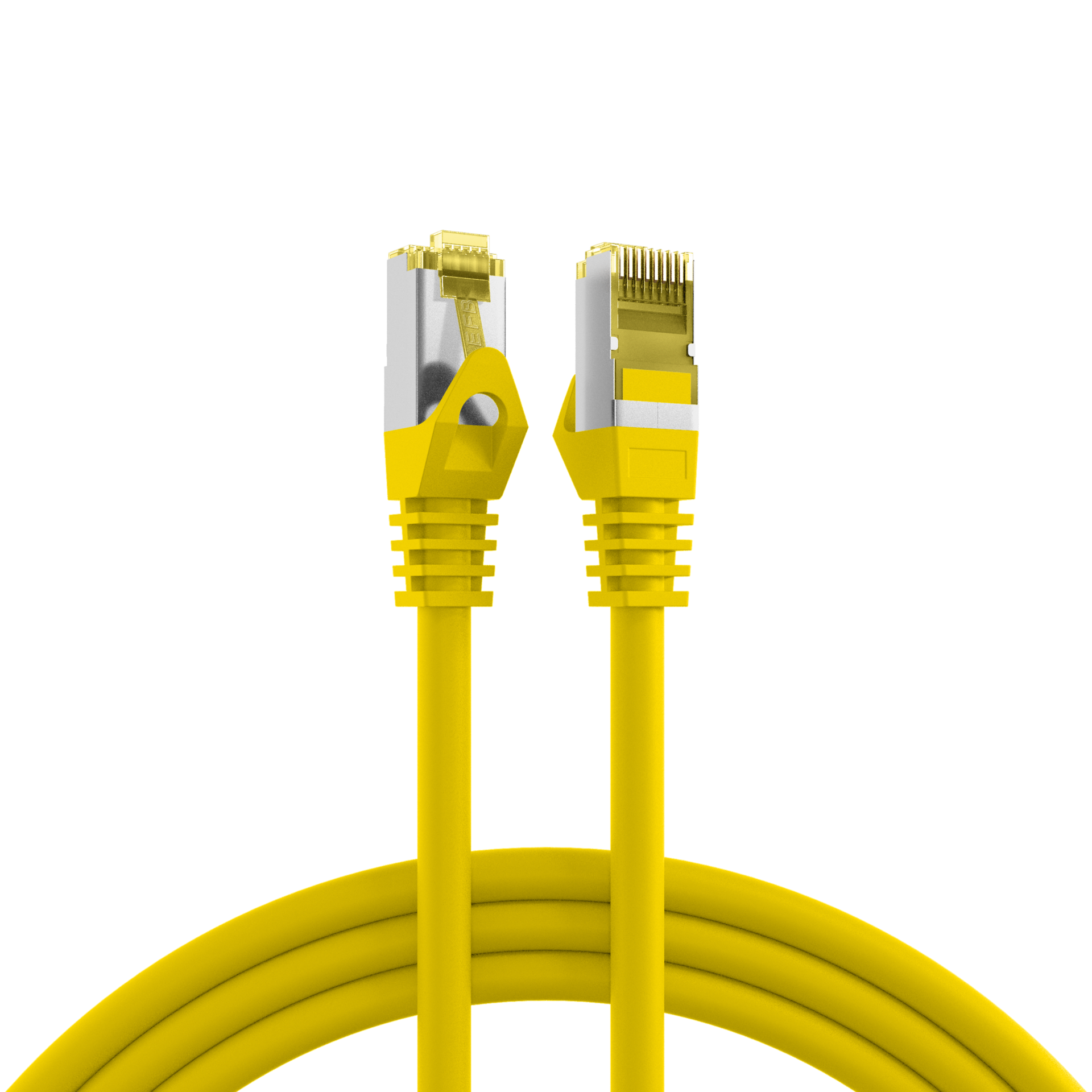 Latiguillo Cat.6A S/FTP con cable Cat.7 LSZH 3m. amarillo