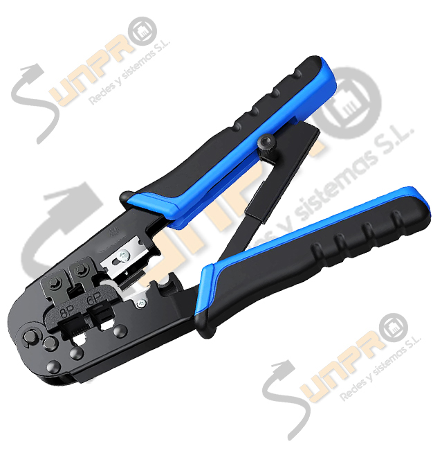 Herramienta crimpar RJ45, 12, 11 con carraca