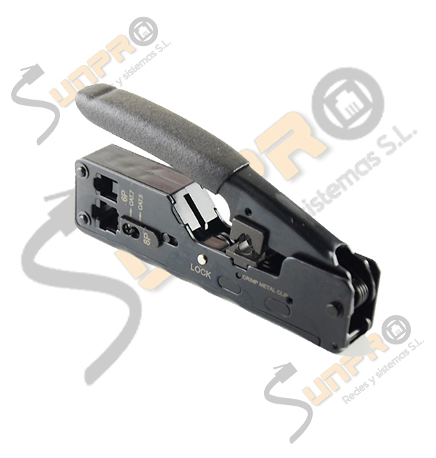 Herramienta crimpar RJ11, RJ45/49 Cat.5e, Cat.6 y Cat.7