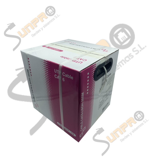 Cable Cat. 6 UTP LSZH Cca flexible 305m. blanco